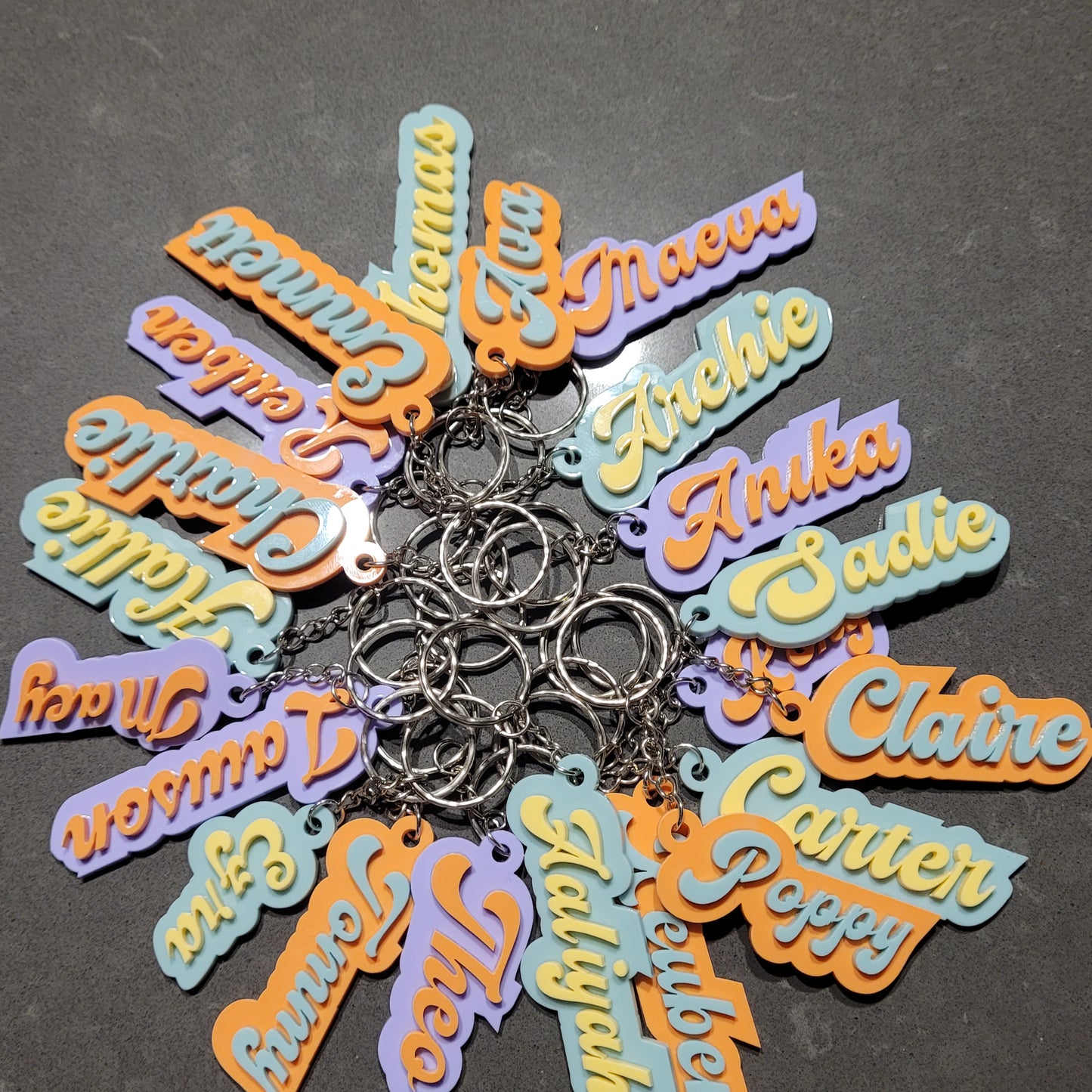 Double Layer Name Keyring