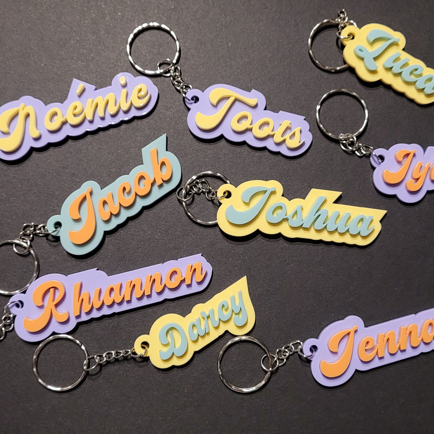 Double Layer Name Keyring