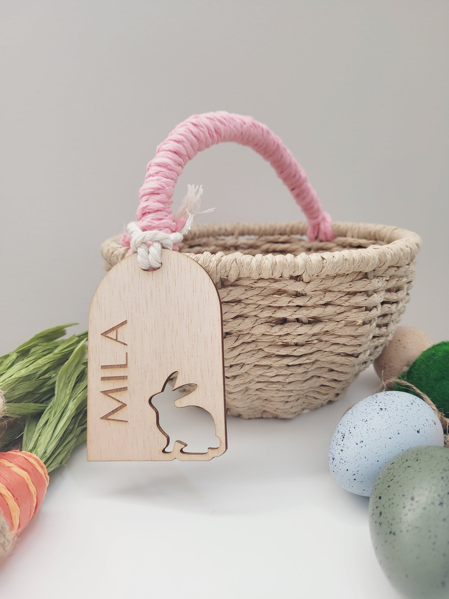 Personalised Bunny Basket Tag