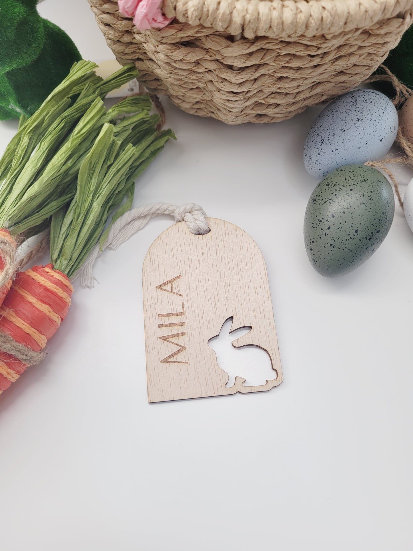 Personalised Bunny Basket Tag