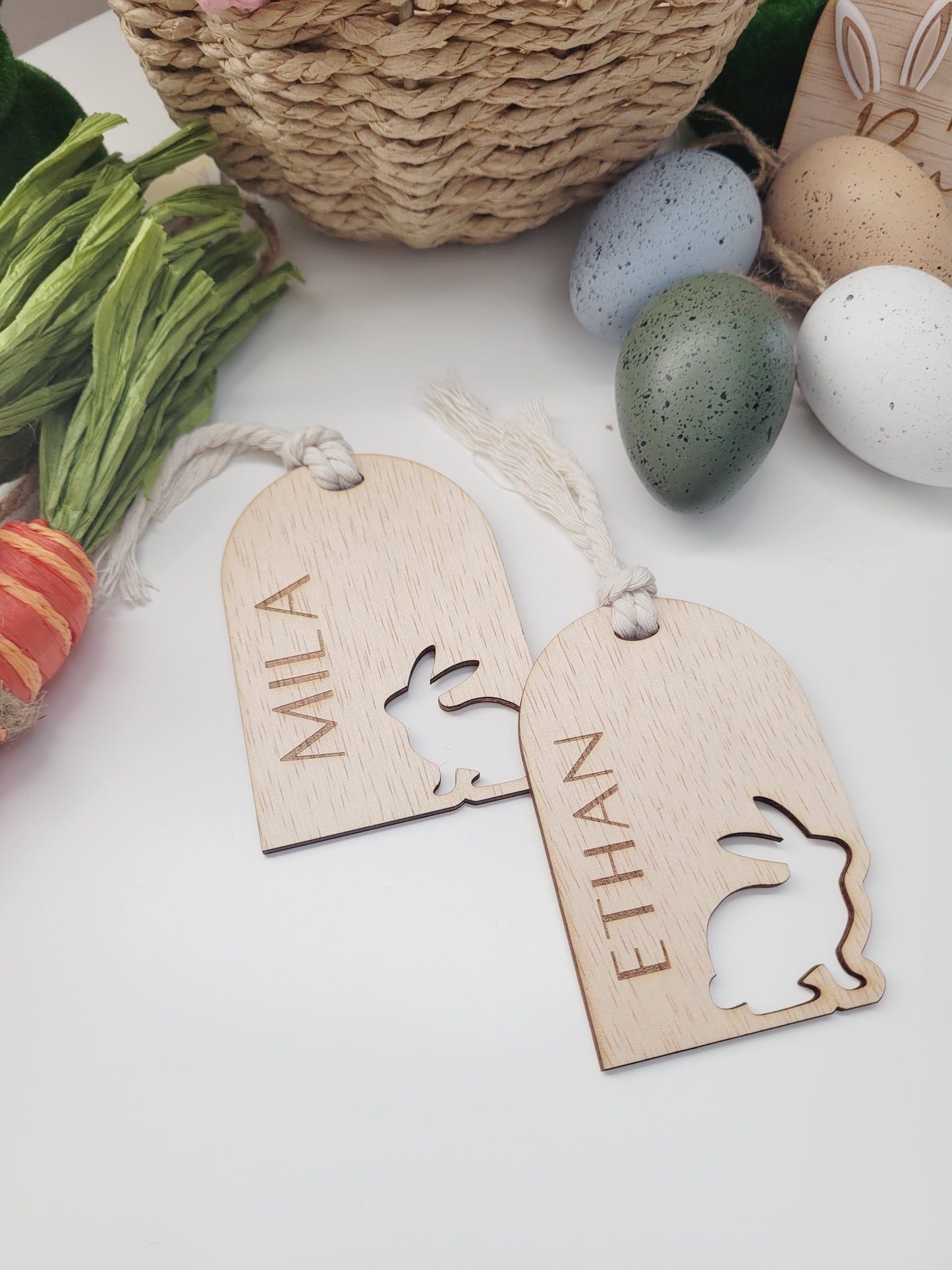 Personalised Bunny Basket Tag