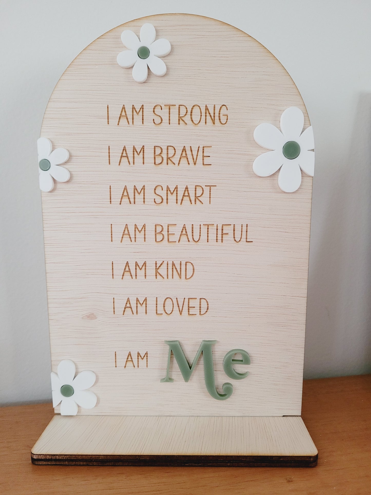Daisy Affirmation Plaque