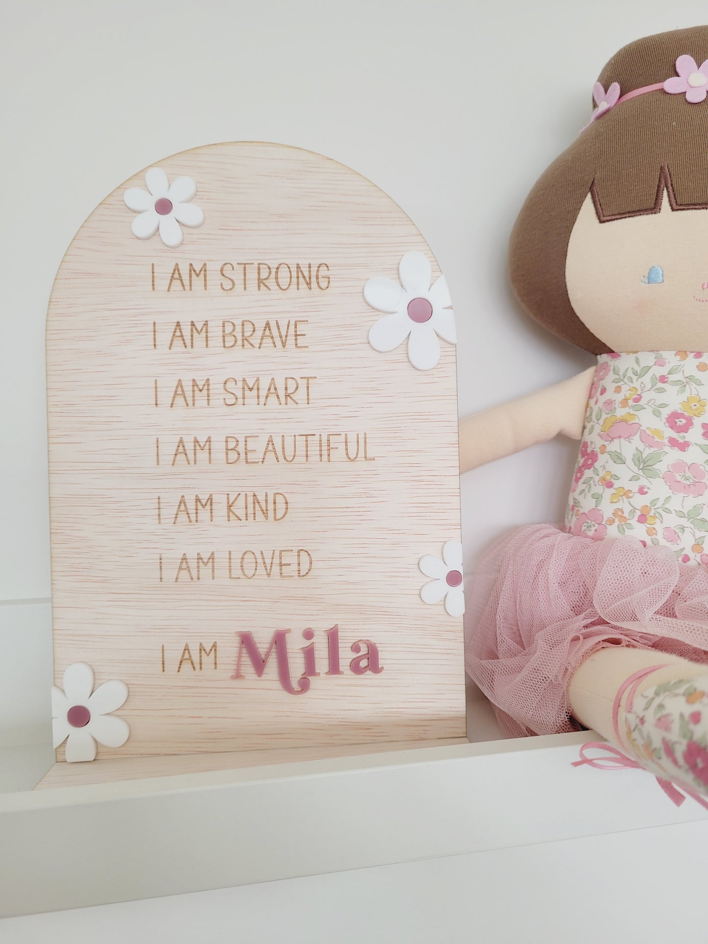 Daisy Affirmation Plaque