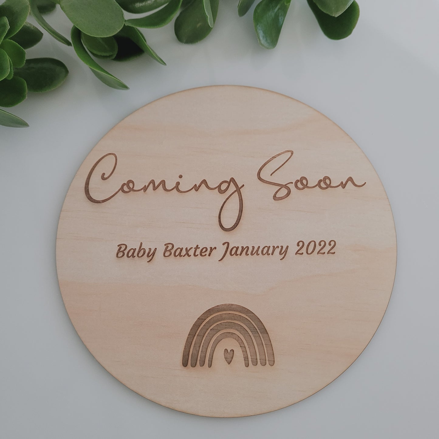 Pregnancy Announcement Plaque