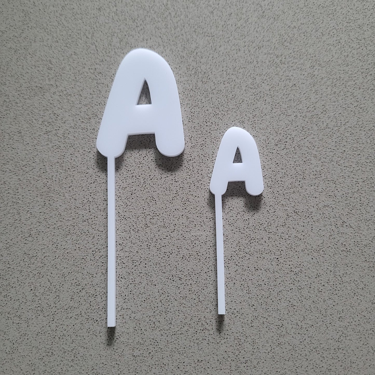 Mini Alphabet Cake Toppers