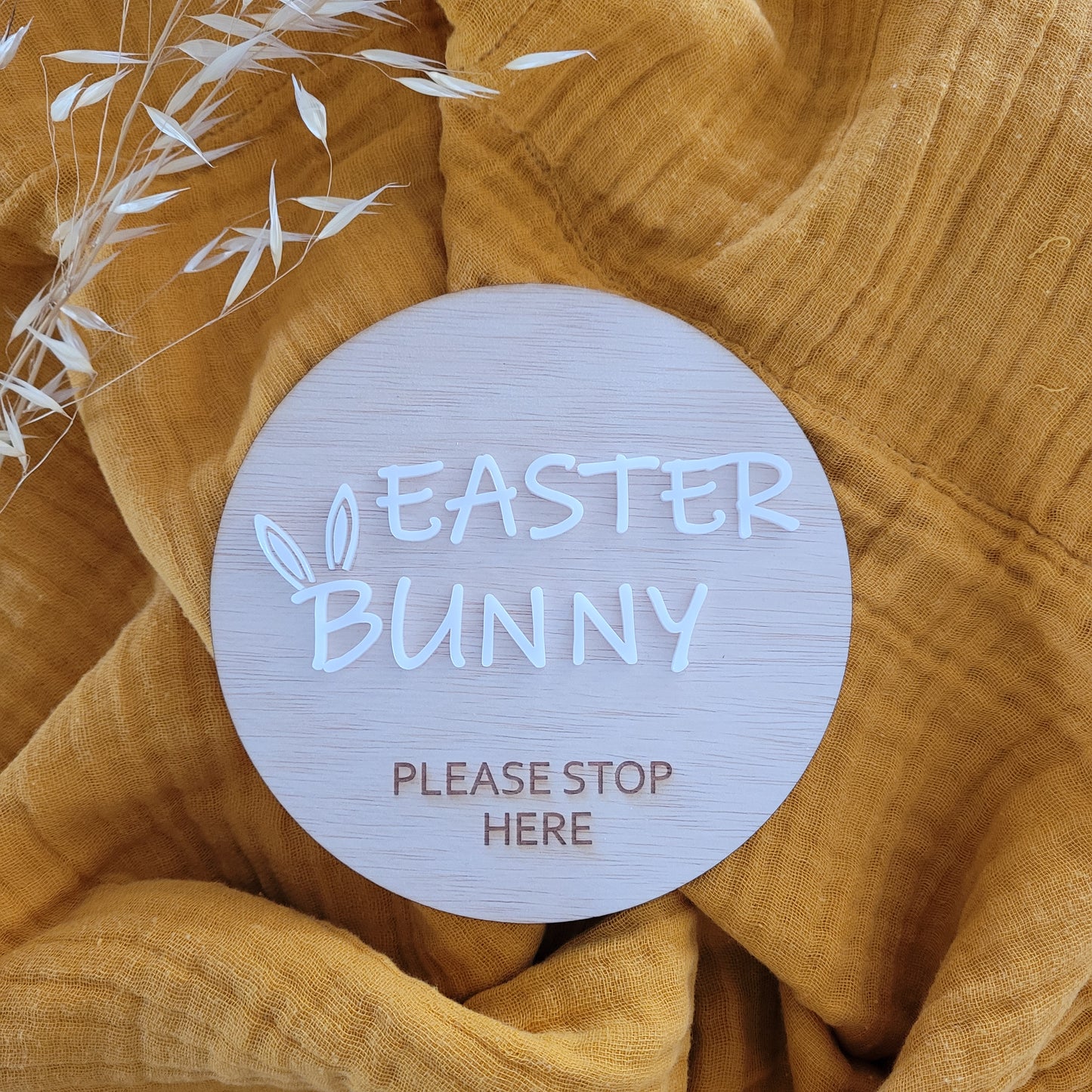 Easter Bunny Please Stop Here Sign