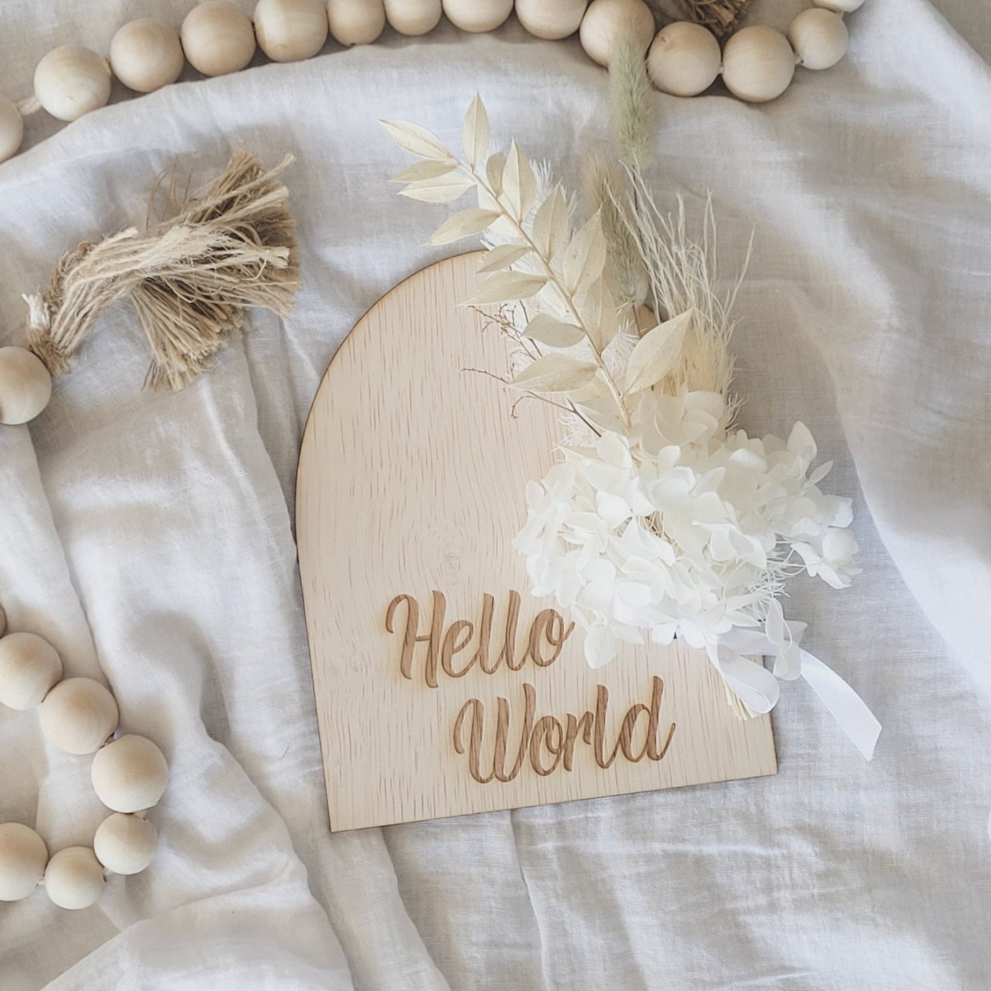 'Hello World' Arch Plaque