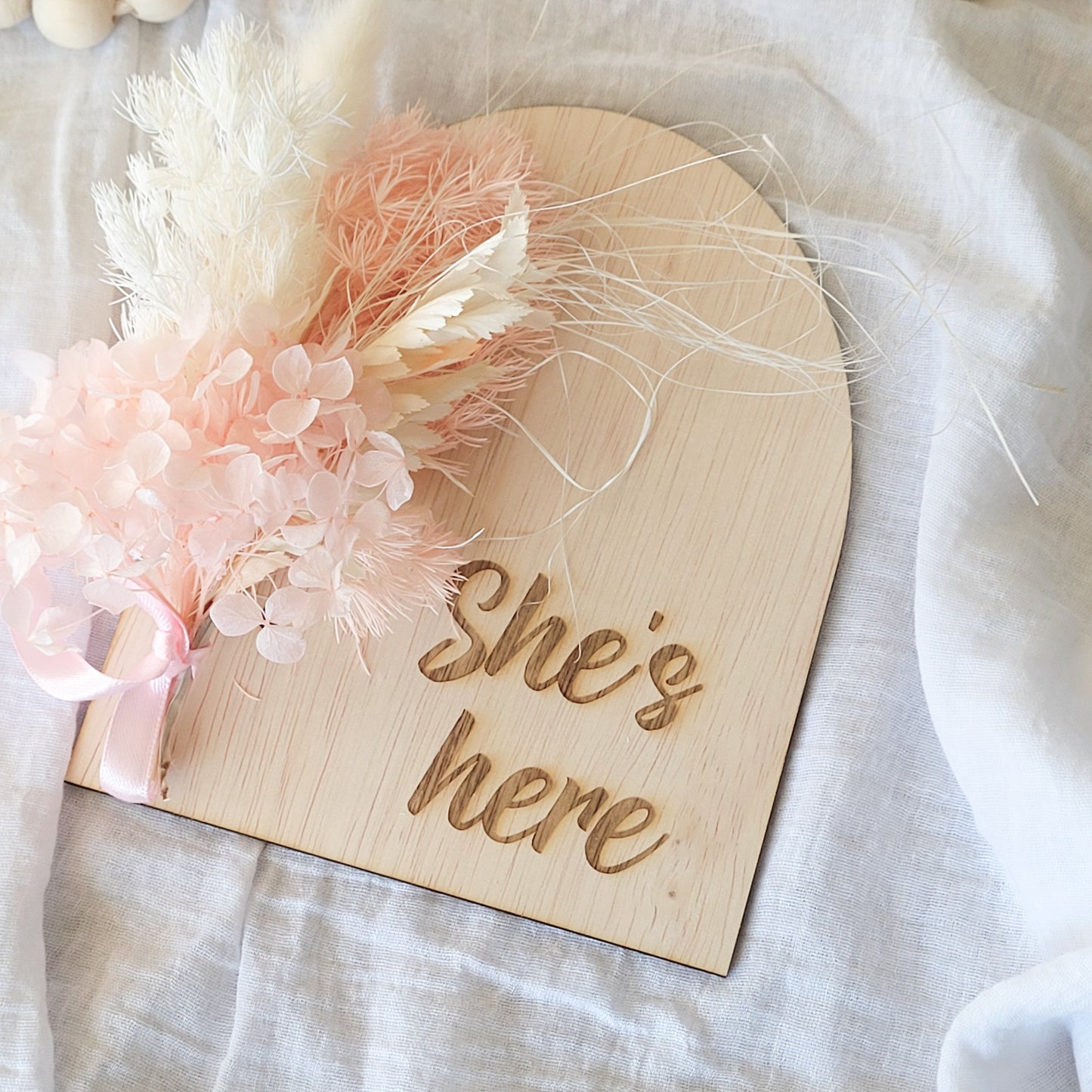 'She's Here' Arch Plaque