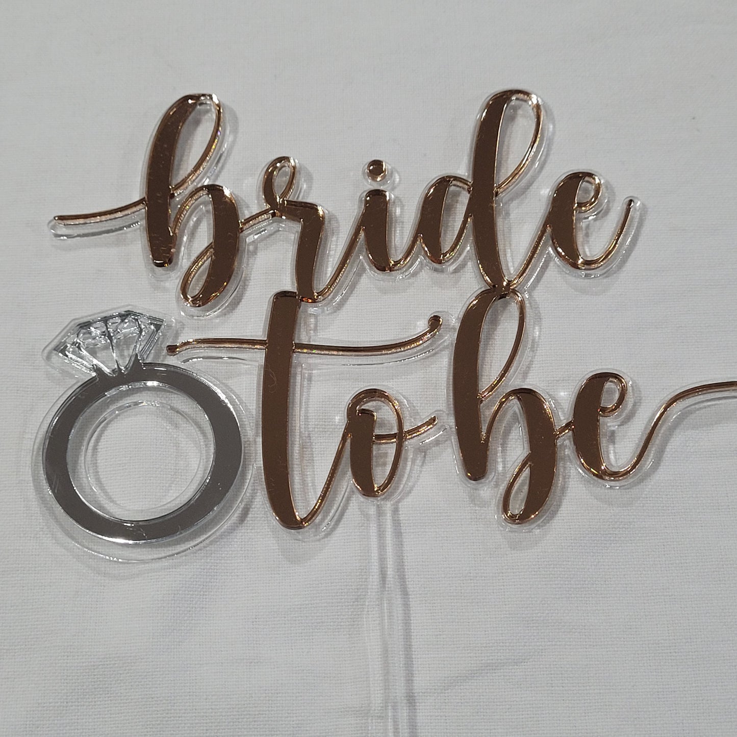 Bride to be cake topper