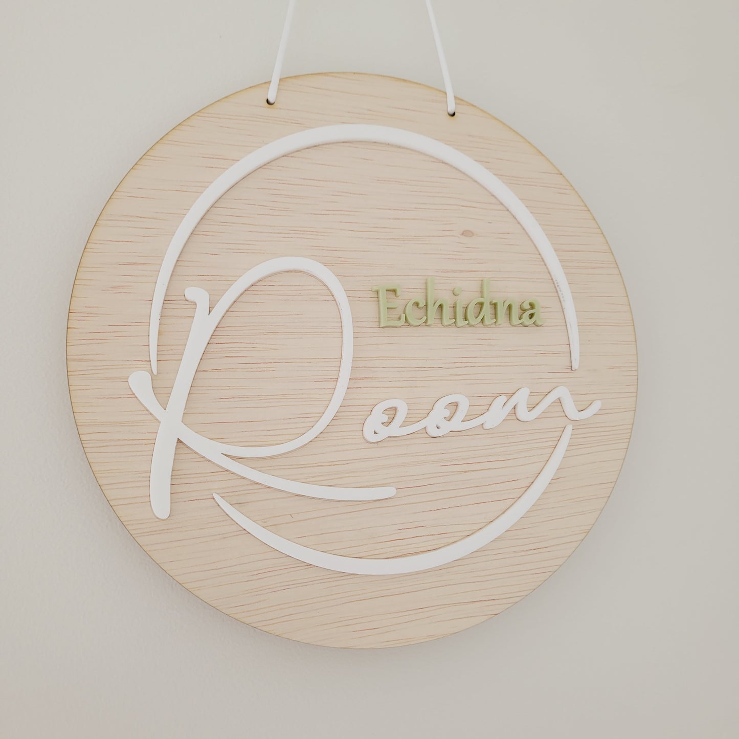 Round Classroom sign