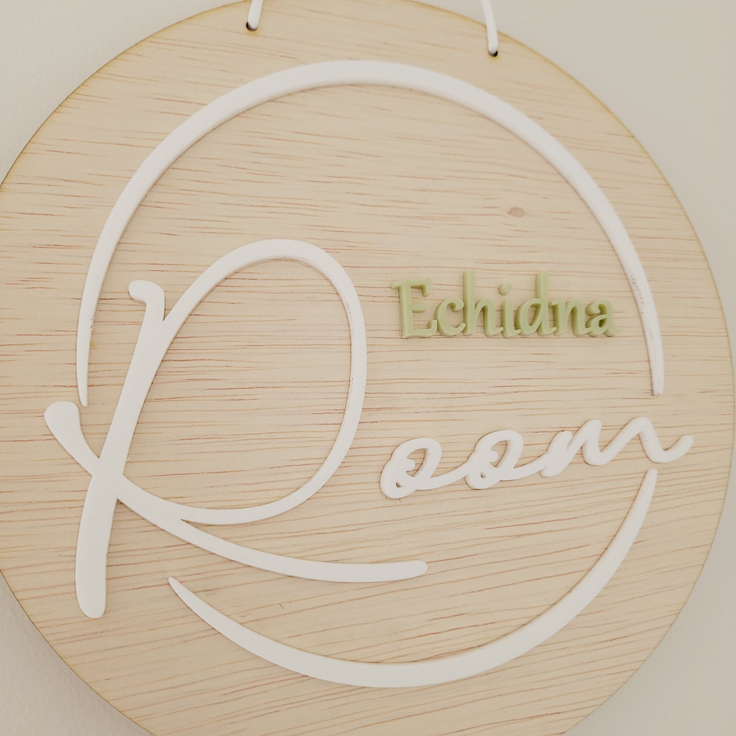 Round Classroom sign