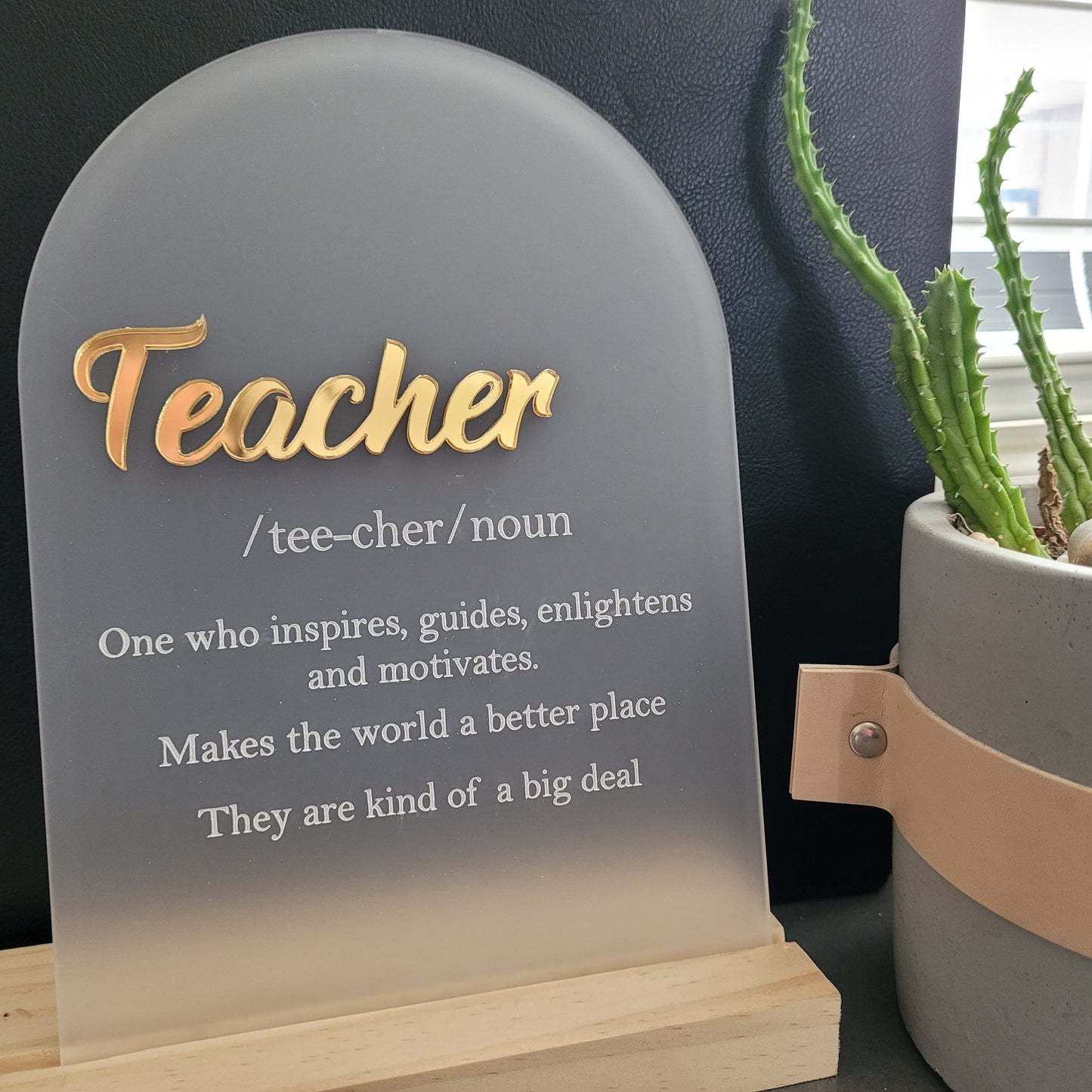 Teacher Definition plaque