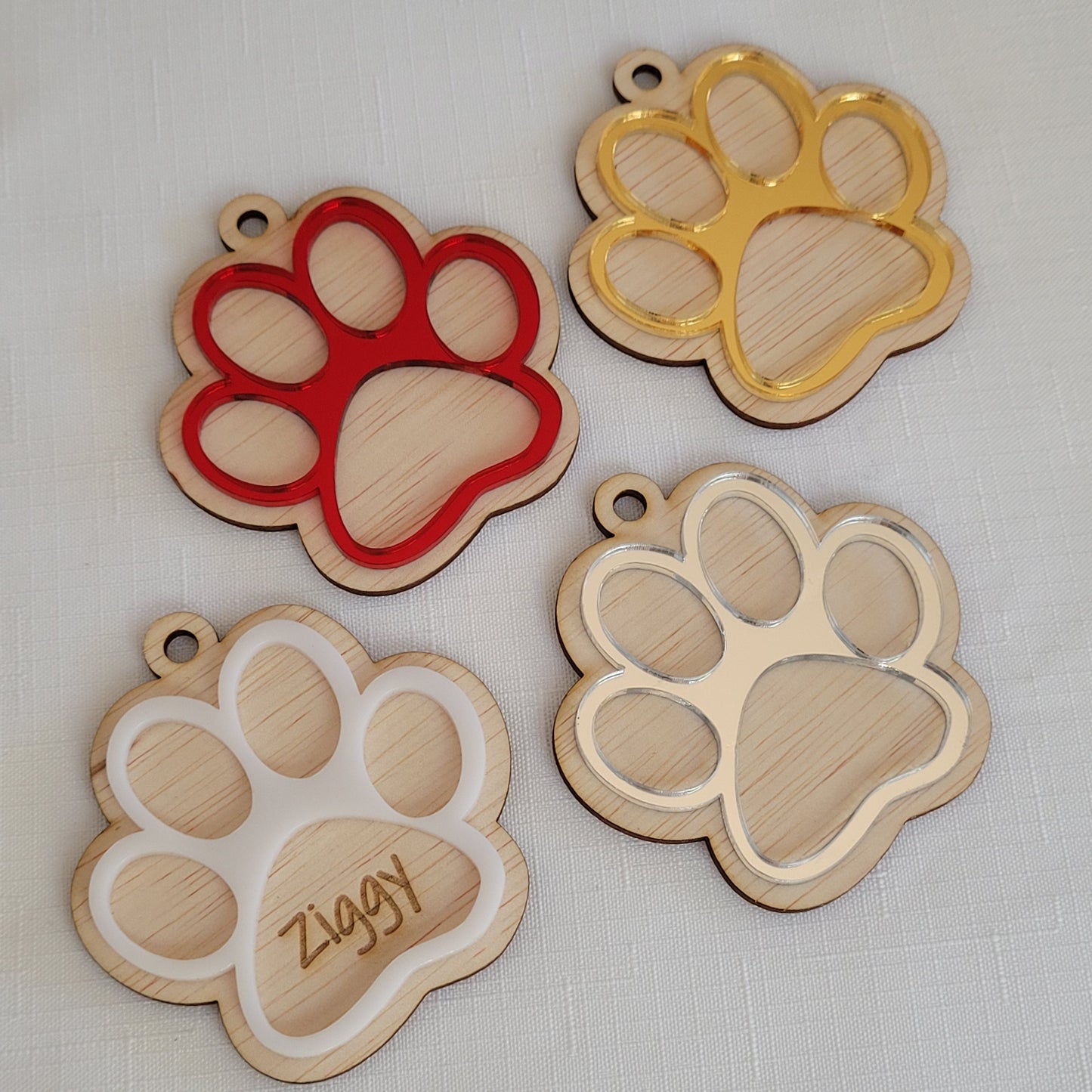 Paw Print Ornament