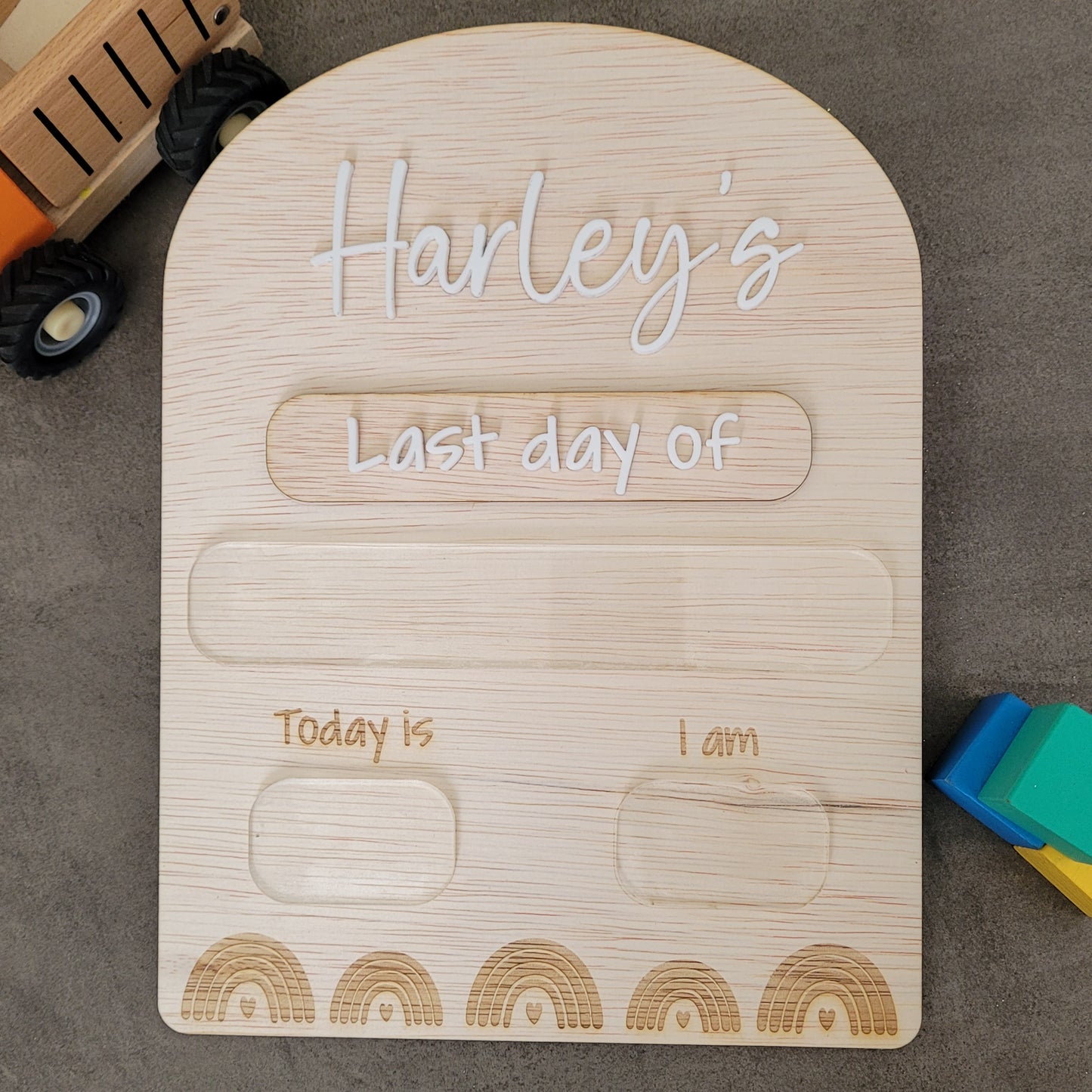 Personalised First/Last day of Boards
