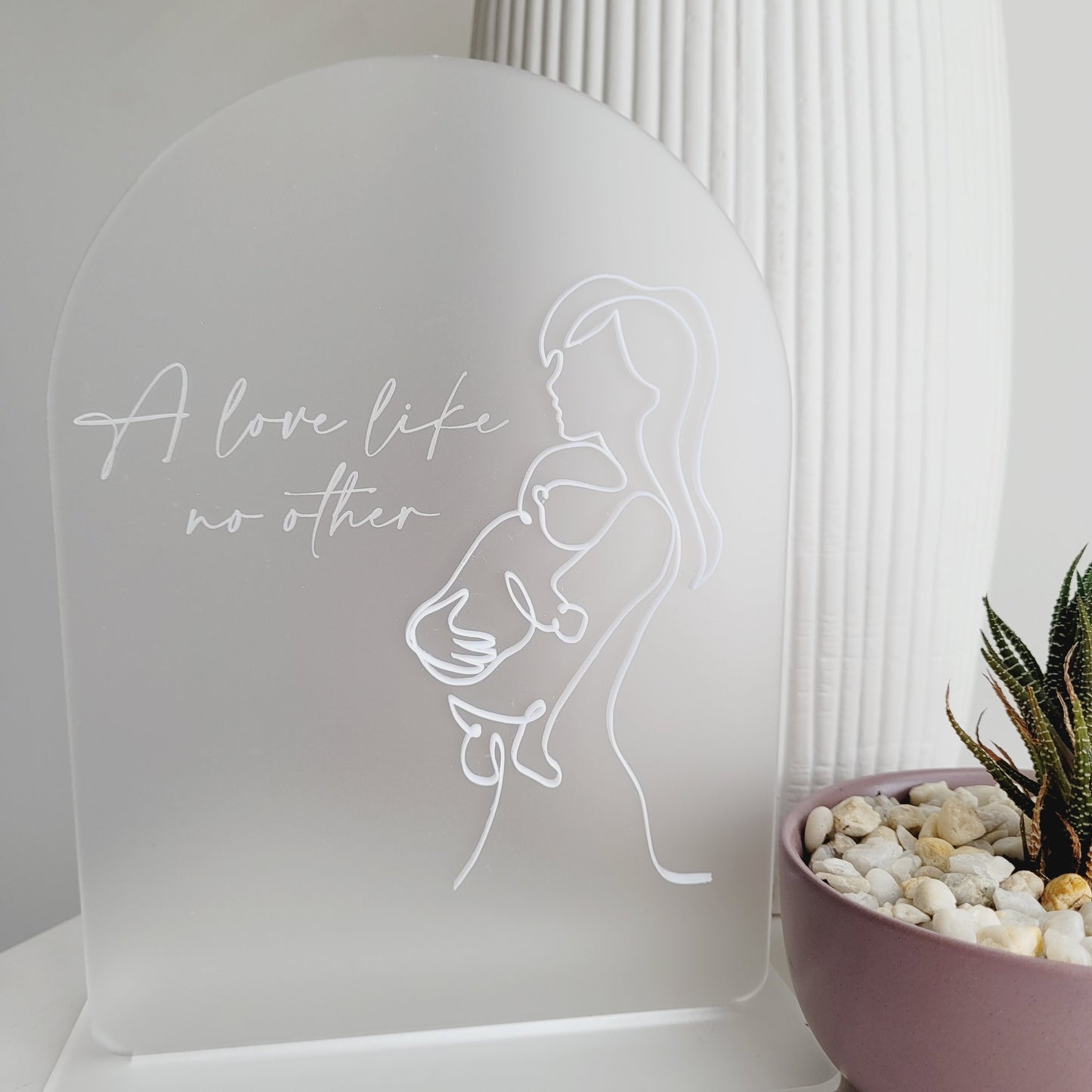'A love like no other' plaque