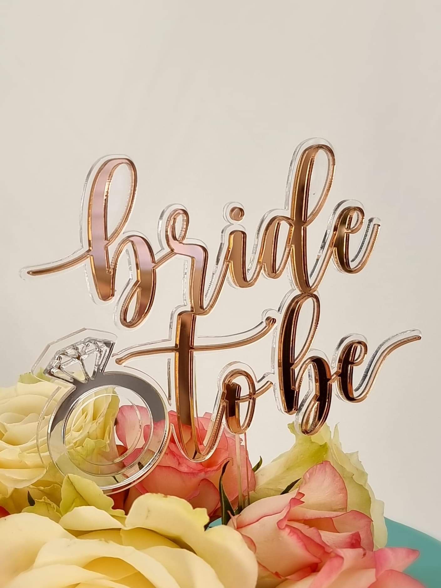 Bride to be cake topper