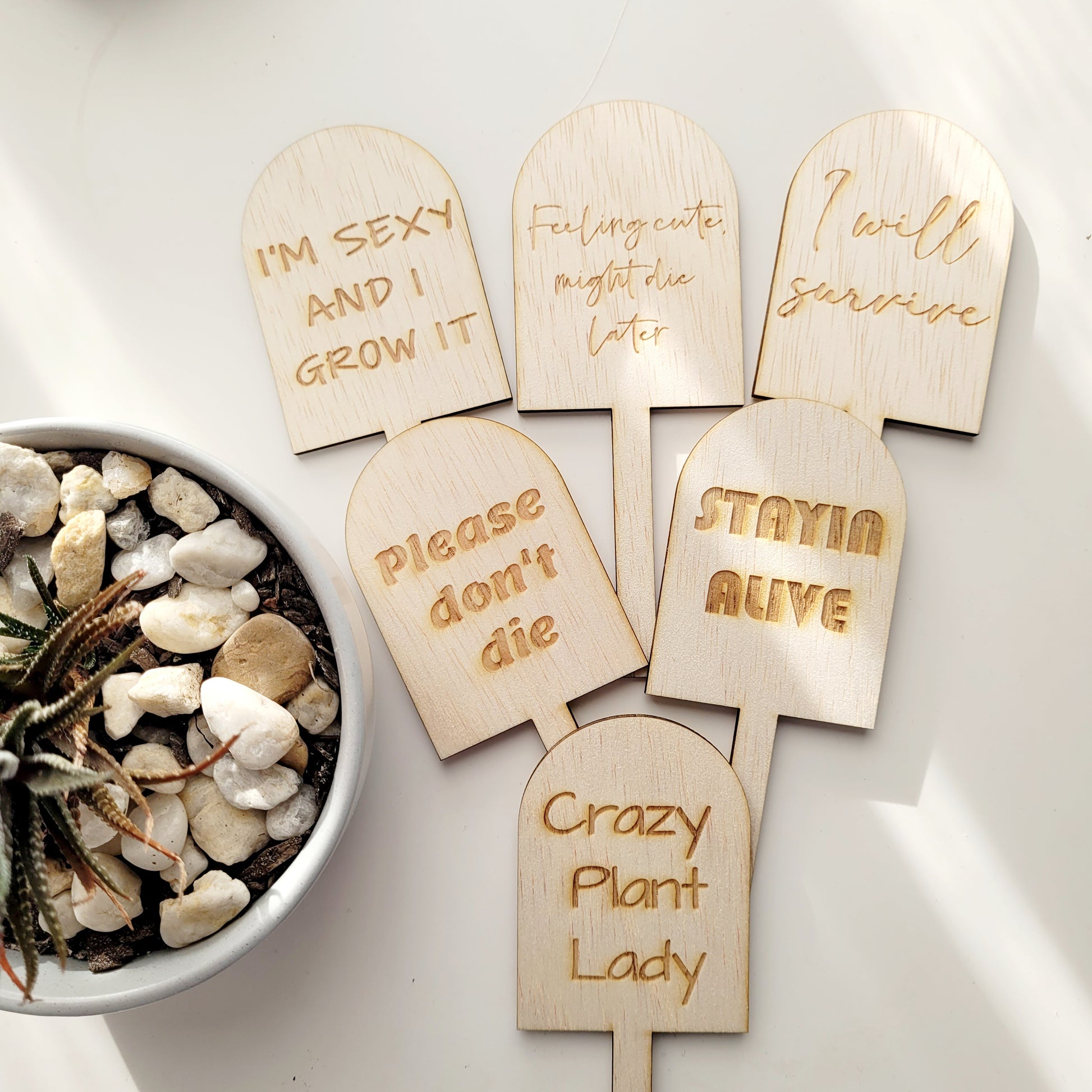 plant hanger quotes Quote Plant Stakes – onelittlereason