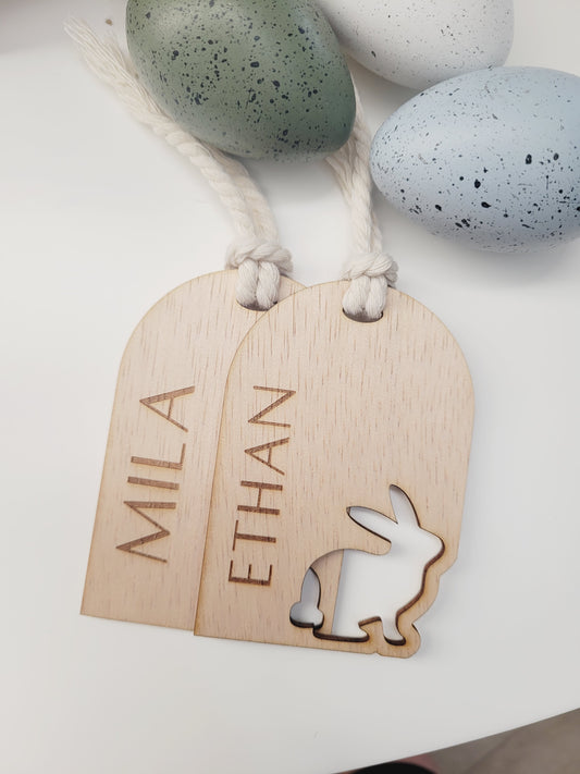 Personalised Bunny Basket Tag
