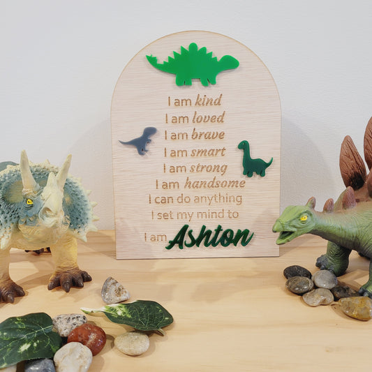 Dinosaur Affirmation Board