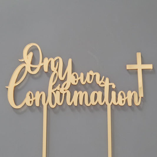 Confirmation Cake Topper
