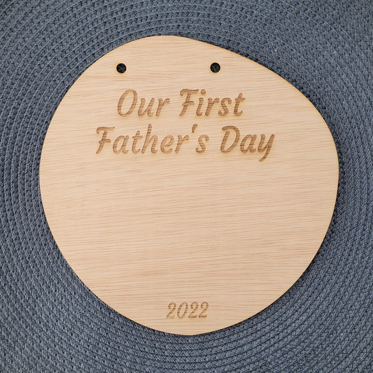 Our first Father's Day plaque