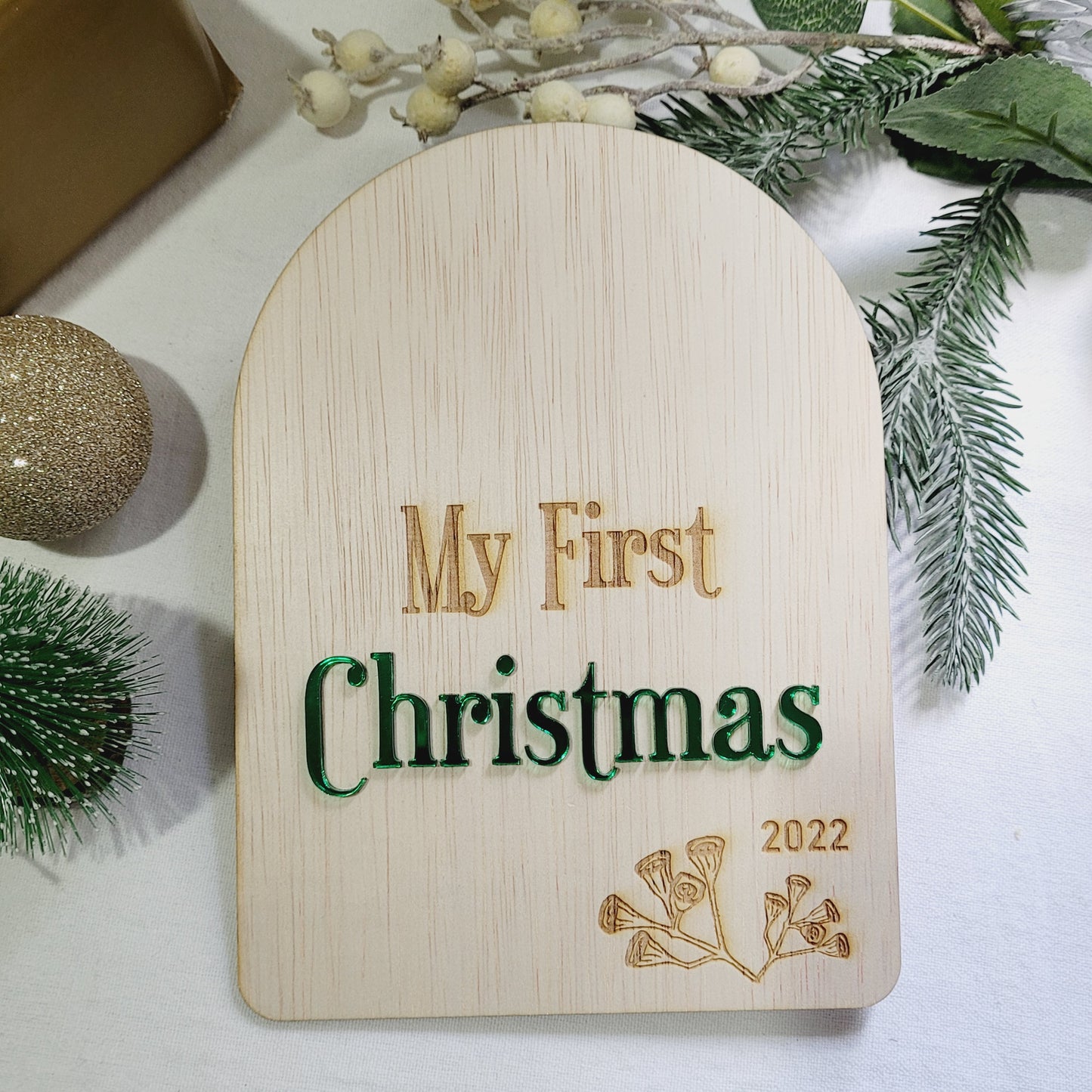 My First Christmas Plaque